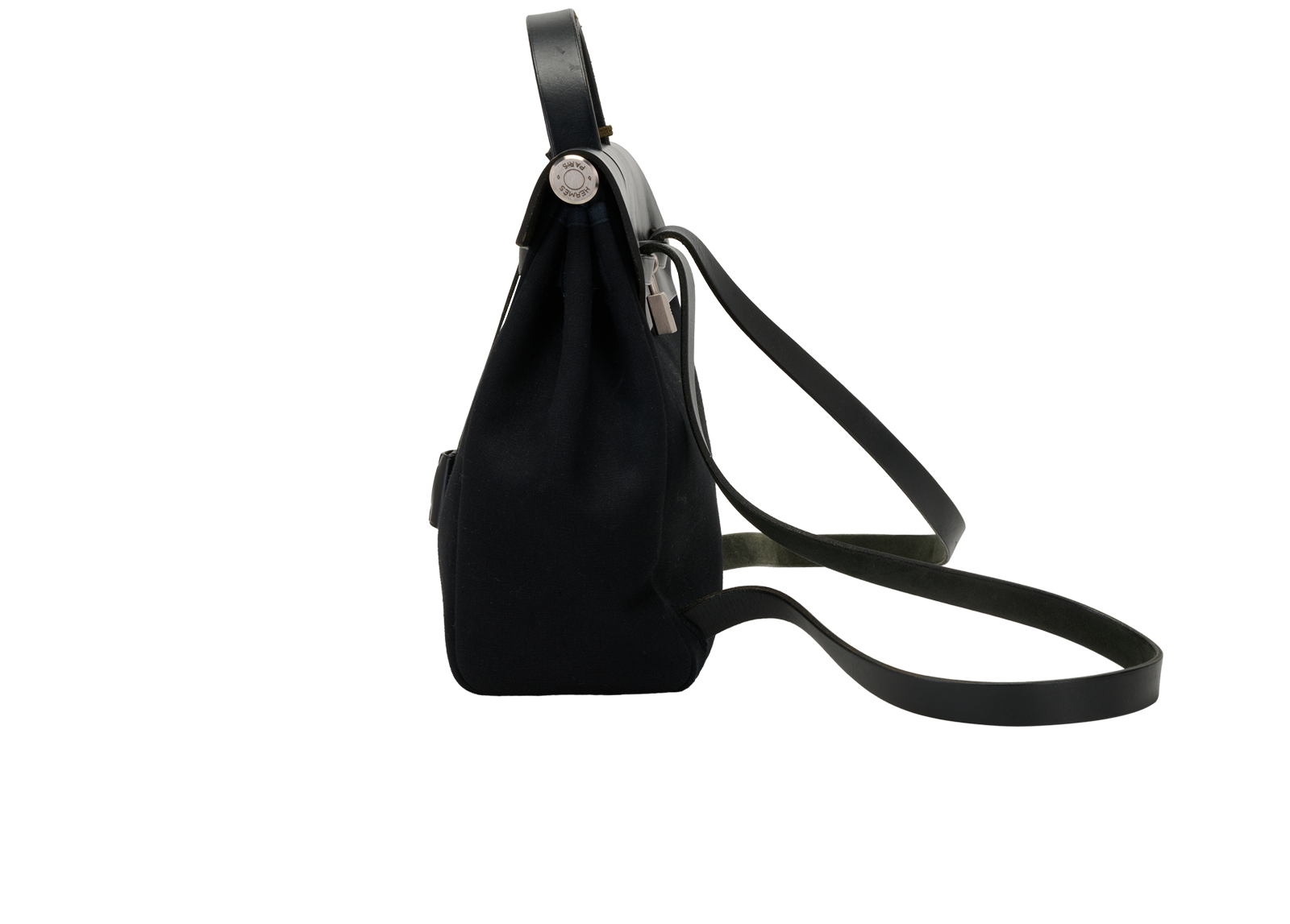 Aile A Dos 2 Ways, &pound;1,800, Handbags, Black, Canvas/Leather, Bottom view